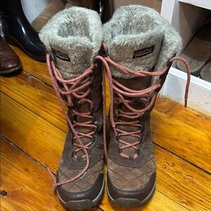 Sable Brown Faux Fur Women's Quilted Performance Patagonia Tall Boots